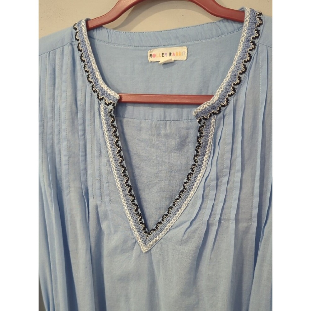 Roller‎ Rabbit Dress Puff Sleeve Embroidered Belted size Small image 3